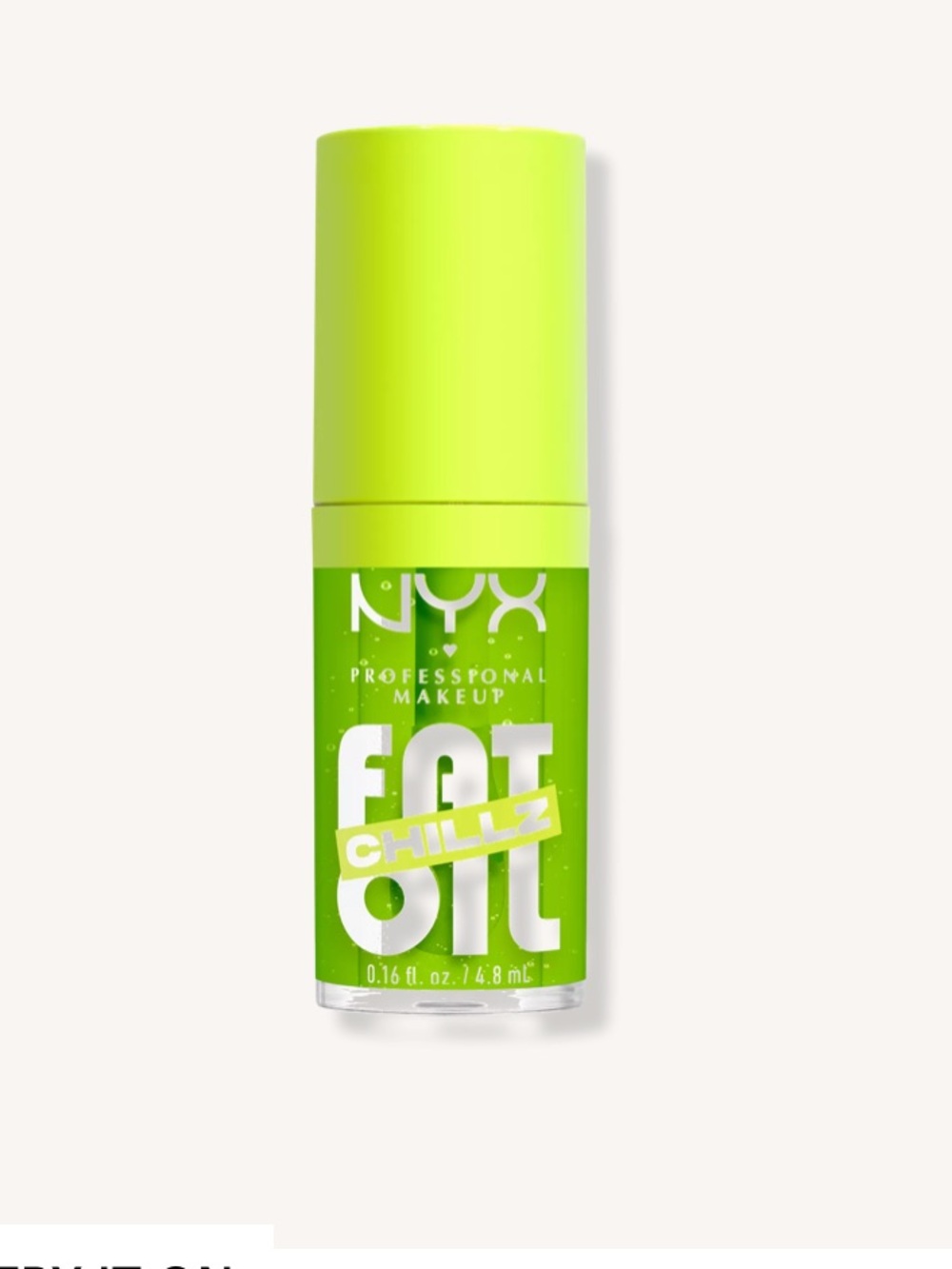 NWOT NYX Fat Oil Lip Drip Chillz Cooling Lip Oil in Kiwi Freeze